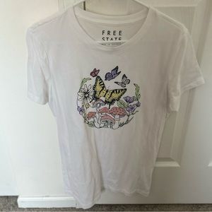 Aeropostale White Class Crew Short Sleeve Tee